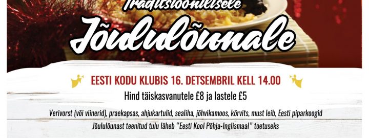 Jõululõuna Bradfordi Eesti Kodus