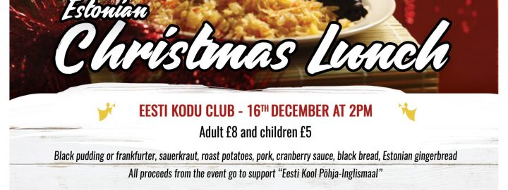 Christmas lunch at Eesti Kodu, Bradford