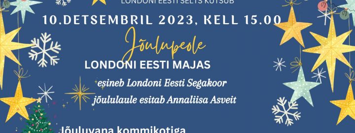 Jõulupidu Londoni Eesti Majas
