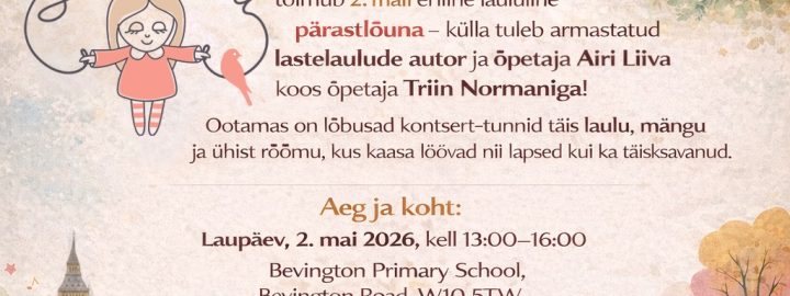 Laulupesa Kevadpäev Londoni Eesti Koolis